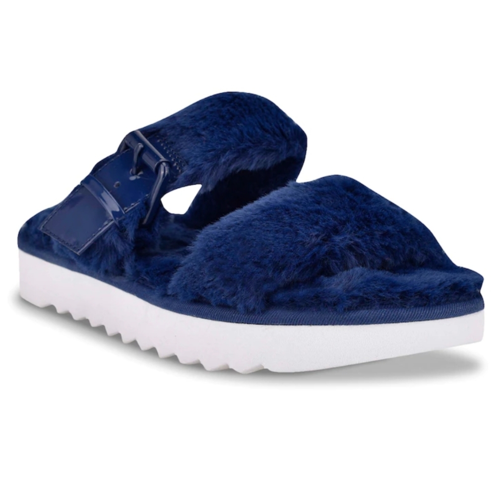 NIB Nine West Fur Slides